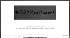 Desktop Screenshot of foamedstudent.com
