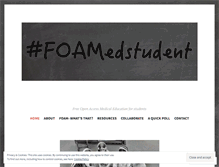 Tablet Screenshot of foamedstudent.com